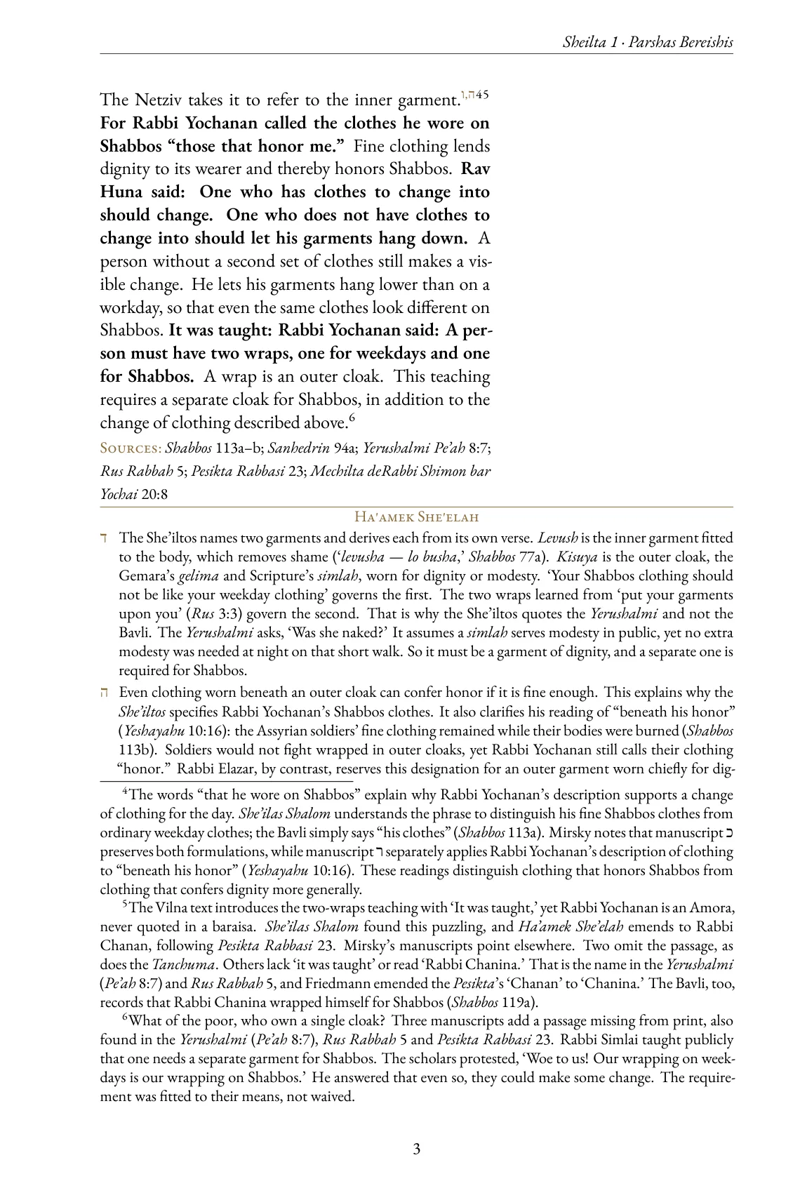 Page 3 — the translation continues, with footnotes at the foot of the page